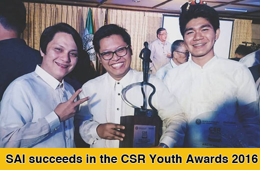 SAI succeeds in the CSR Youth Awards 2016